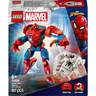 Image of Lego 76308 Super Heroes Marvel Spiderman Mech vs Anti-Venom
