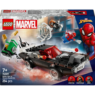 Image of Lego 76309 Super Heroes Marvel Spiderman vs Venom Muscle Car