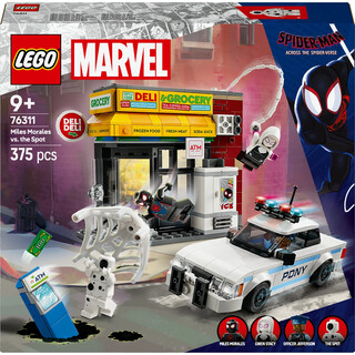 Image of Lego 76311 Super Heroes Marvel Spiderman Miles Morales vs the Spot