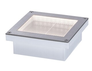 Image of Paulmann Grondinbouwspot 100 x 100 Brick Met Bewegingsmelder IP67 Staal