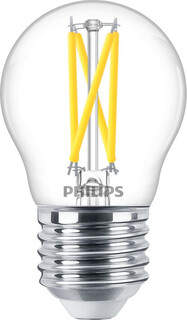 Image of Philips Filamentkaarslamp helder 25W P45 E27