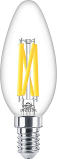 Image of Philips Filamentkaarslamp helder 40W B35 E14