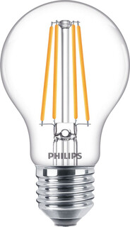 Image of Philips Filamentlamp helder 75W A60 E27
