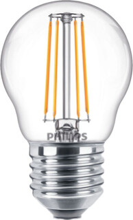 Image of Philips Filamentkaarslamp helder 40W P45 E27