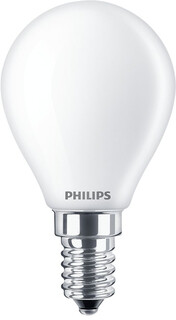 Image of Philips Filamentkaarslamp mat 40W P45 E14