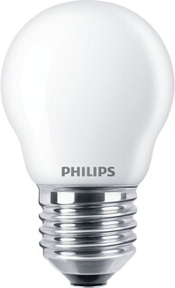 Image of Philips Filamentkaarslamp mat 40W P45 E27