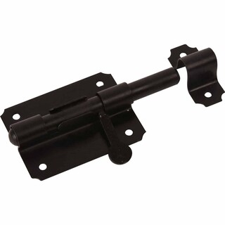 Image of Waelbers Plaatgrendel 80mm Zwart
