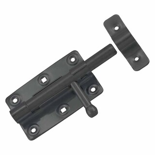 Image of Waelbers Plaatgrendel 14-90x65mm Zwart