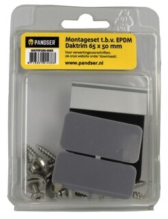 Image of Pandser Montageset voor EPDM daktrim 65 x 50 mm