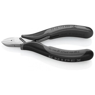 Image of Knipex Elektronica-Zijsnijtang - 77 12 115 ESD