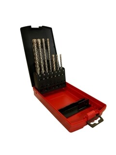 Image of Rotec SDS+ Hamerb 4-sn. Set 7-dlg set 7-delig