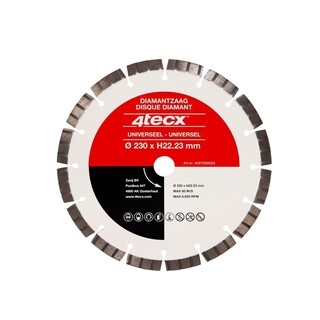 Image of 4Tecx Diamantzaagblad Univ. Turbo 230X22mm Gel. Arm
