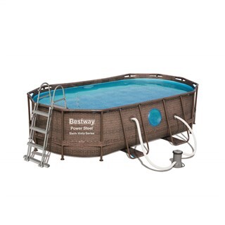 Image of Bestway Zwembad power steel set ovaal rotan swim vista 427