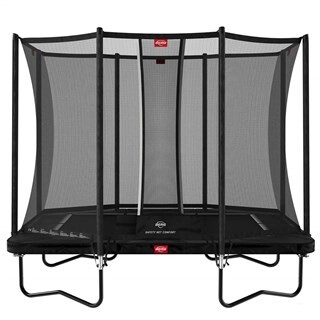 Image of BERG Trampoline Ultim Favorit Regular Zwart - 280 x 190 cm Safety Net Comfort