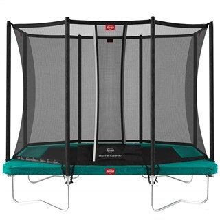 Image of BERG Trampoline Ultim Favorit Regular Groen - 280 x190 cm Safety Net Comfort