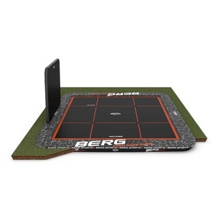 Image of Berg Sports Ultim Pro Bouncer Flatground Trampoline 5x5 - Incl Aerowall