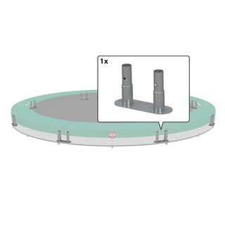 Image of BERG Trampoline Elite+ Inground Onderframe - Ø 380 cm