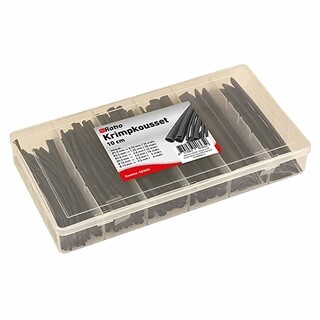 Image of Assorti-doos krimpkous 100 stuks zwart
