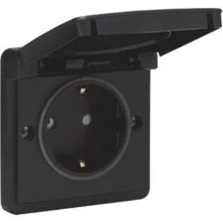 Image of Niko wcd wandcontactdoos 1V zwart