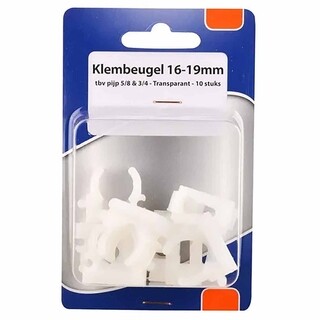 Image of Shop klembeugel 16-19mm transp-10st in blister