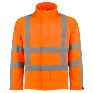 Image of De Boer Hi-Vis Softshelljas Oranje Maat M