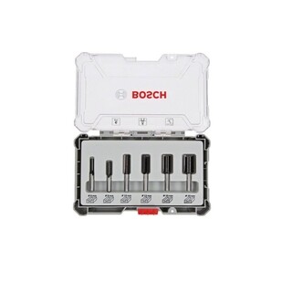 Image of Bosch 6-delige Frezenset Rechte Schacht - 8 mm