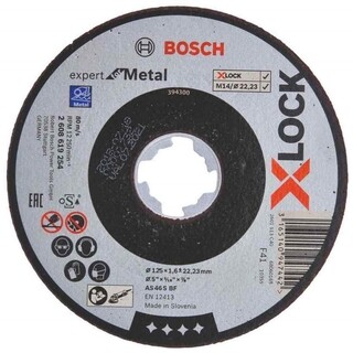 Image of Bosch Doorslijpschijf X-Lock (Expert for Metal) 125 x 1,6 x 22,2 MM - Metaal