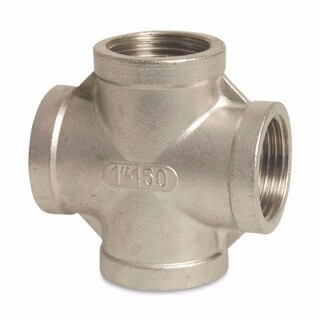 Image of RVS Nr. 180 - Kruisstuk 90° Binnendraad - 2"