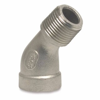 Image of RVS Nr. 121 - Knie 45° Binnendraad x Buitendraad - 3/4"