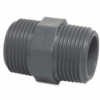 Image of PVC Draadnippel 3/4 inch x 3/4 inch (2x bu-dr) 10 bar