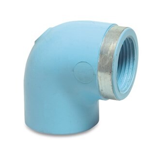 Image of Knie 90° PVR 16 mm x 3/8 inch lijmmof x binnendraad 12,5bar 