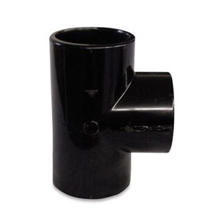 Image of T-stuk 90° PVC-U 50 mm lijmmof 16bar zwart