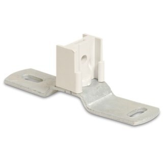 Image of Wandplaat staal/PVC grijs