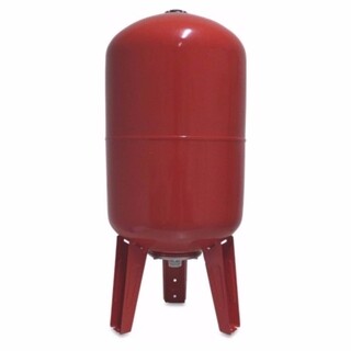 Image of Varem Hydrofoorketel staal 1 inch buitendraad 10bar rood 80 ltr type verticaal
