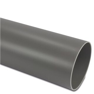 Image of RWA buis PVC-U 80 mm x 1,5 mm SN1 glad grijs 5,55m KOMO