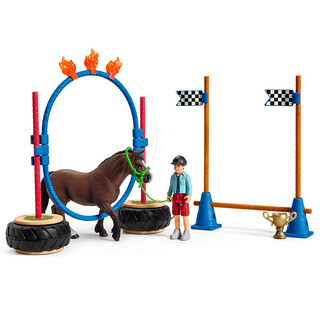 Image of schleich FARM WORLD Pony agility wedstrijd - 42482