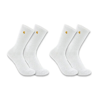 Image of Carhartt Force Midweight Crew Sock 2 Pack Wit L
