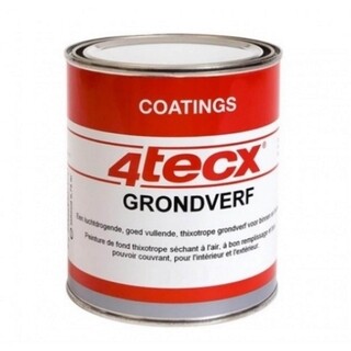 Image of 4Tecx Grondverf Zwart - 0,75 liter