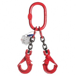 Image of DELTALOCK Grade 80 Hijsketting Met  2-sprong -  10 mm x 1 Meter - Veiligheidshaak