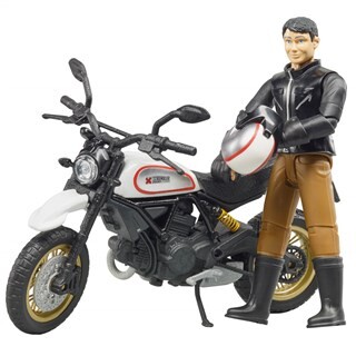 Image of Bruder 63051 - Scrambler Ducati Desert Sled en Bestuurder 1:16