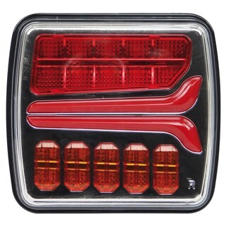 Image of LED Achterlamp Rechts Dynamisch Vierkant