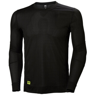 Image of Helly Hansen Thermoshirt Lifa Crewneck Zwart Maat M