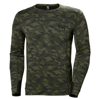 Image of Helly Hansen Thermoshirt Lifa Merino Crewneck Camo Maat M