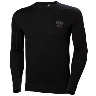 Image of Helly Hansen Thermoshirt Lifa Merino Crewneck Zwart Maat XXL