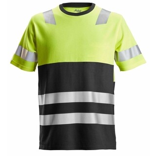 Image of Snickers Allroundwork Highvis Tshirt S Hv Geel Zwart