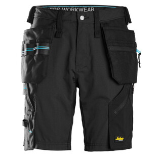 Image of Snickers Litework Korte Werkbroek 6110 Zwart (0404) Maat 44