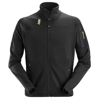 Image of Snickers Fleece Jack Thermo 9438 Petrol / Zwart, Maat S
