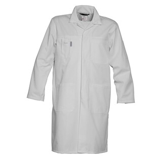 Image of HAVEP Basic Lange Jas/Stofjas Wit Maat 46