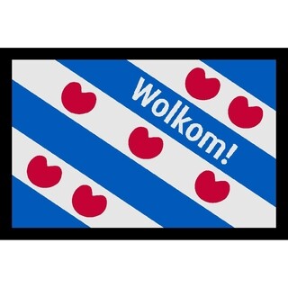 Image of Deurmat Friese Flag "Wolkom" - 50 x 70cm