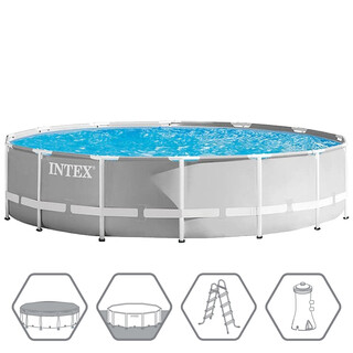 Image of Intex Opzetzwembad Prism Frame Rond - Ø 427 x 107 cm